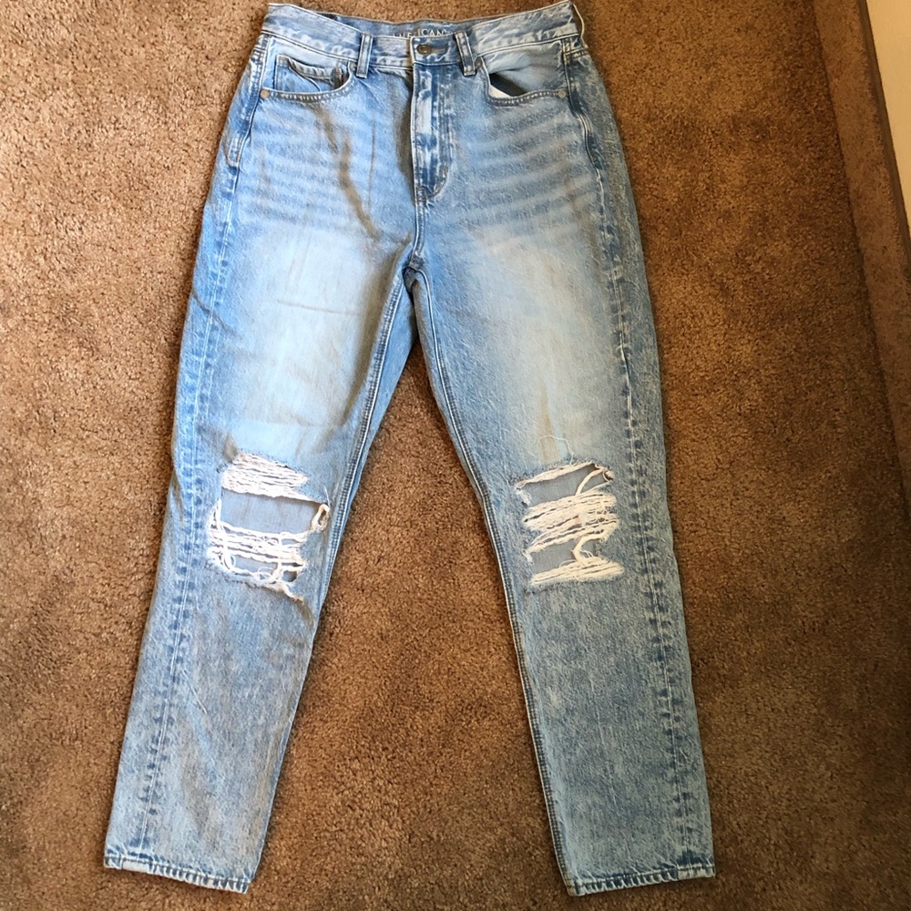super cute AMERICAN EAGLE MOM JEANS sz 6!